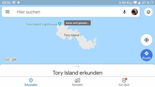 Heute: König von Tory Island besuchen und in seinem Reich schlafen