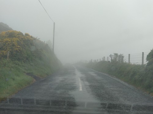 Vorhang zu am Torr Head ...